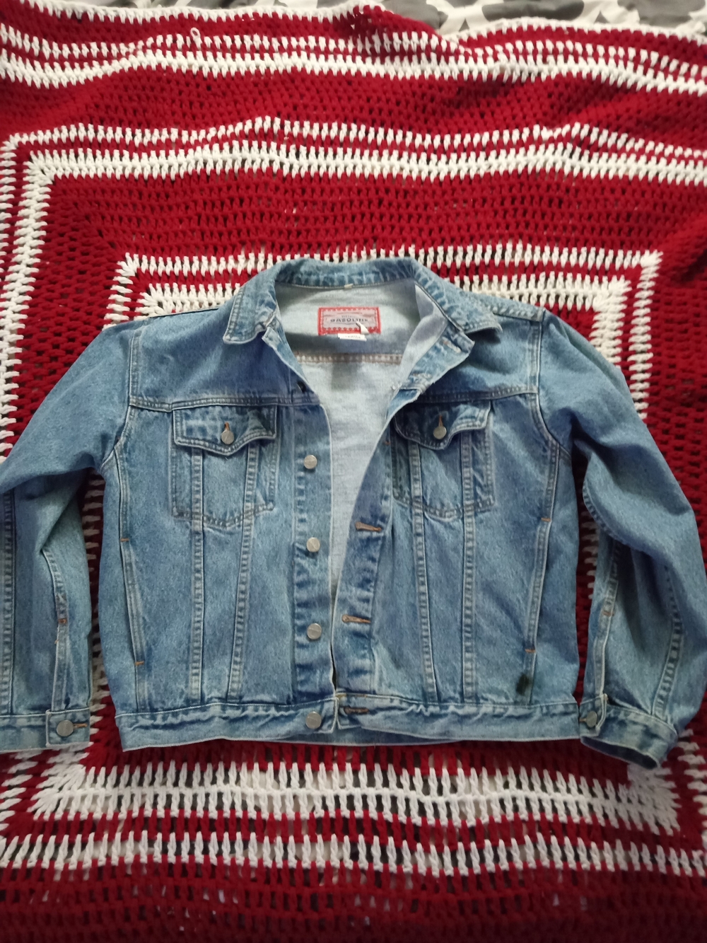 District Gasoline Unisex Light Blue Denim Trucker Jacket